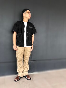 hayato inoueさん（メンズ・170cm）の夏コーディネート