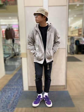 「AVIREX（アヴィレックス）のアイテム（スウェット）」を使った、hayato inoueさん（メンズ・170cm）の秋コーディネート