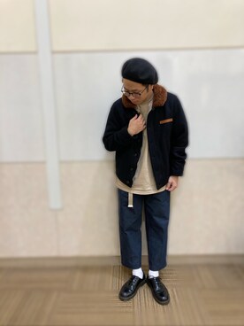 「アイテム（ミリタリージャケット）」を使った、hayato inoueさん（メンズ・170cm・20代）の秋コーディネート