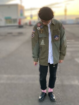 hayato inoueさん（メンズ・172cm）の秋コーディネート