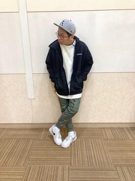 「チョコ色に染まれ」｜「アイテム（カーゴパンツ）」を使った、hayato inoueさん（メンズ・172cm）の冬コーディネート