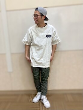 「チョコ色に染まれ」｜「アイテム（カーゴパンツ）」を使った、hayato inoueさん（メンズ・172cm）の冬コーディネート