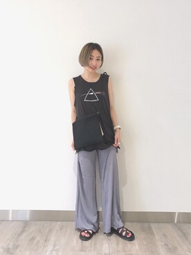 「Chaser（チェイサー）のアイテム」を使った、ヒカルさん（レディース・150cm）の夏コーディネート