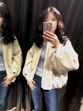 あやかさん（レディース・160cm）の冬コーディネート