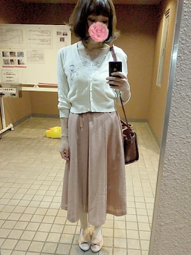 「axes femme（アクシーズファム）のアイテム（トートバッグ）」を使った、まあさん（レディース・164cm）の夏コーディネート