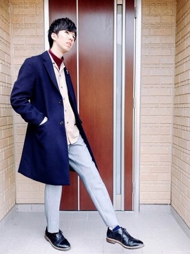 「MARC JACOBS（マークジェイコブス）のアイテム（腕時計）」を使った、とみおさん（メンズ・178cm）の冬コーディネート