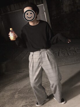 「WEGO（ウィゴー）のアイテム（トップス、ブラック系）」を使った、ﾜさん（レディース）の秋コーディネート