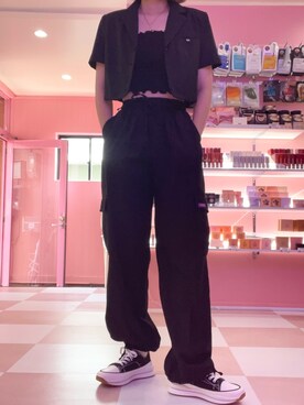 タンクトップを使った 韓国風コーデ のレディース人気ファッションコーディネート Wear