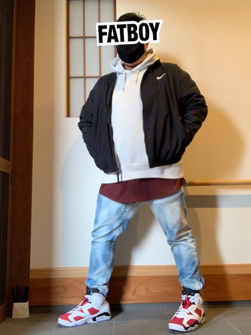 Fatboyz Nikeのナイロンジャケットを使ったコーディネート Sciaky