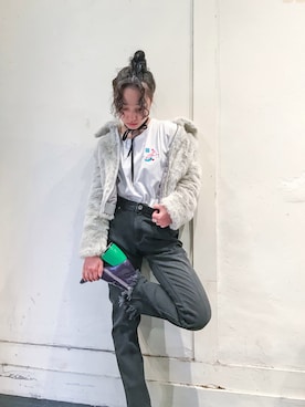 「G.V.G.V.（ジーヴィージーヴィー）のアイテム（アクセサリー）」を使った、ayakaさん（レディース・145cm）の冬コーディネート