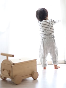 「ZARA（ザラ）のアイテム（サロペット/オーバーオール）」を使った、𓃰𓂃𓀠Oichi𓀠𓂃𓃰さん（キッズ・80cm）の春コーディネート