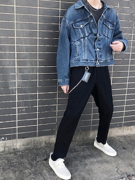 「VAQUERA（バケラ）のアイテム」を使った、NOSIVWさん（メンズ・178cm）の秋コーディネート