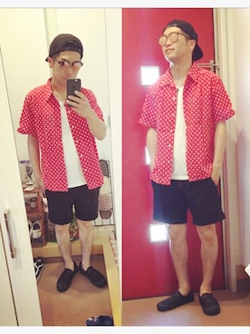 「King Mob（キングモブ）のアイテム」を使った、SG Ryoheyさん（メンズ・163cm）の春コーディネート