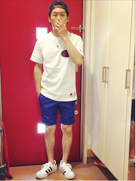 「Doシンプル部」｜「アイテム（チノパンツ）」を使った、SG Ryoheyさん（メンズ・163cm）の夏コーディネート