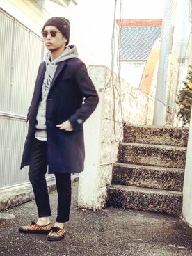 SG Ryoheyさん(メンズ・163cm)の冬コーディネート