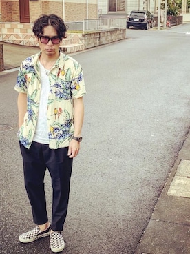 「BARCEDOS（バルセドス）のアイテム」を使った、SG Ryoheyさん（メンズ・163cm）の春コーディネート