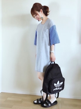 「ジーナシス」｜「アイテム（腕時計）」を使った、memeさん（レディース・158cm）の夏コーディネート