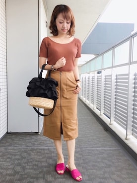 memeさん（レディース・158cm）の夏コーディネート