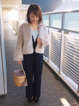 memeさん（レディース・158cm）の冬コーディネート