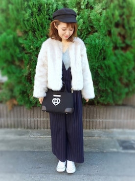 memeさん（レディース・158cm）の冬コーディネート