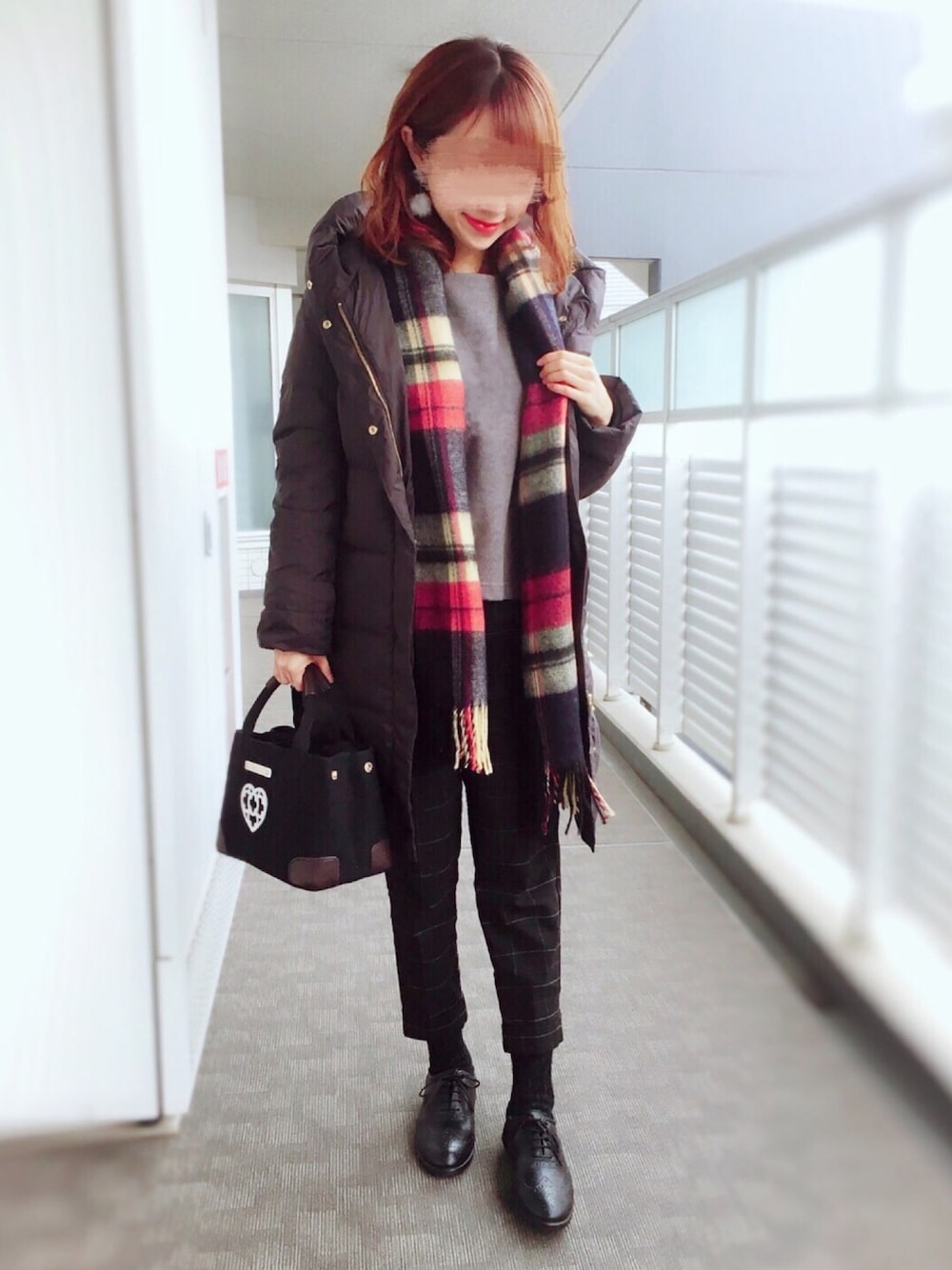 極美品 スローブイエナ ショールフードロングダウンコート ブラック もこもこ SLOBE ショールフード ロングダウンコート◇を使った人気ファッション