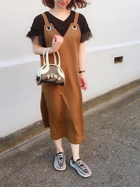 「BEAMS BOY（ビームスボーイ）のBEAMS BOY / アセチ ワイド リング（リング）」を使った、memeさん（レディース・158cm）の夏コーディネート