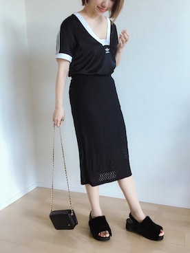 「EVRIS（エヴリス）のアイテム（リング）」を使った、memeさん（レディース・158cm）の夏コーディネート