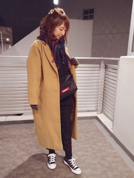 memeさん(レディース・158cm)の冬コーディネート