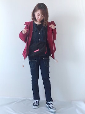 memeさん（レディース・158cm）の春コーディネート