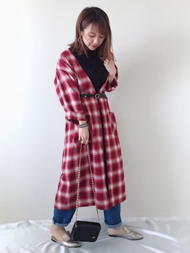 「Lee（リー）のアイテム（その他アウター）」を使った、memeさん（レディース・158cm）の春コーディネート