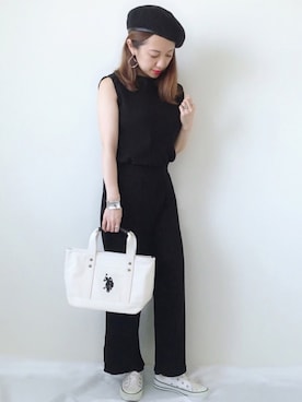 「petitcro（プティクロ）のpetitcro  ワイドバングル PCKB1901001（バングル/リストバンド）」を使った、memeさん（レディース・157cm）の夏コーディネート