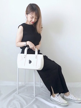 「petitcro（プティクロ）のpetitcro  ワイドバングル PCKB1901001（バングル/リストバンド）」を使った、memeさん（レディース・157cm）の夏コーディネート