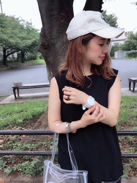 「Sinfu（シンフ）のアイテム」を使った、memeさん（レディース・158cm）の夏コーディネート