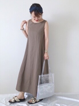 「Sinfu（シンフ）のアイテム」を使った、memeさん（レディース・158cm）の夏コーディネート