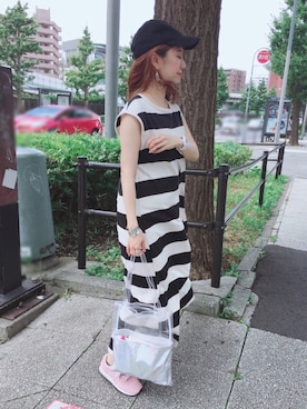 「Sinfu（シンフ）のアイテム」を使った、memeさん（レディース・158cm）の夏コーディネート
