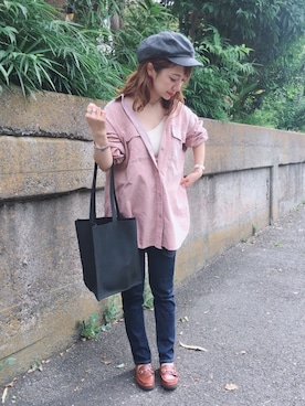 「petitcro（プティクロ）のpetitcro  ワイドバングル PCKB1901001（バングル/リストバンド）」を使った、memeさん（レディース・158cm）の秋コーディネート