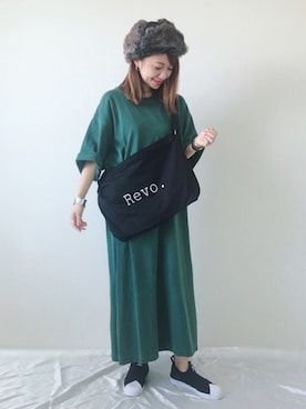 「ファー」｜「アイテム（スリッポン）」を使った、memeさん（レディース・158cm）の秋コーディネート