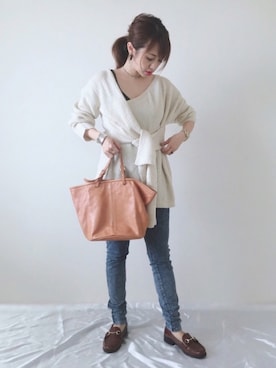 「petitcro（プティクロ）のpetitcro  ワイドバングル PCKB1901001（バングル/リストバンド）」を使った、memeさん（レディース・158cm）の秋コーディネート