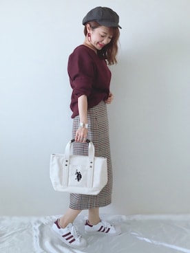 「petitcro（プティクロ）のpetitcro  ワイドバングル PCKB1901001（バングル/リストバンド）」を使った、memeさん（レディース・158cm）の秋コーディネート