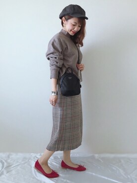 「petitcro（プティクロ）のpetitcro  ワイドバングル PCKB1901001（バングル/リストバンド）」を使った、memeさん（レディース・158cm）の秋コーディネート