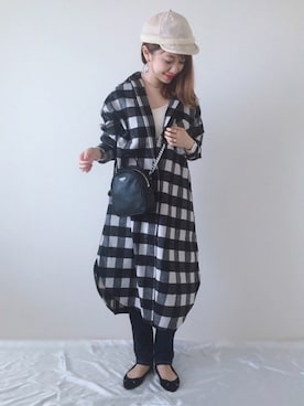 「SHAGGIE（シャギー）のアイテム（タンクトップ）」を使った、memeさん（レディース・158cm）の秋コーディネート