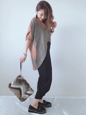 「ファークラッチ」｜memeさん（レディース・158cm）の秋コーディネート