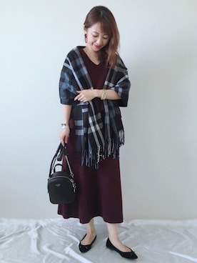 「petitcro（プティクロ）のpetitcro  ワイドバングル PCKB1901001（バングル/リストバンド）」を使った、memeさん（レディース・158cm）の秋コーディネート