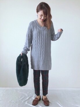 memeさん（レディース・158cm）の秋コーディネート