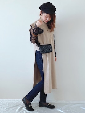 memeさん（レディース・158cm）の冬コーディネート