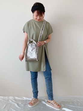 memeさん（レディース・158cm）の夏コーディネート