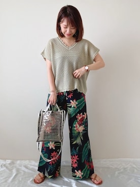 「StyleSea（スタイルシー）のアイテム（アクセサリー）」を使った、memeさん（レディース・158cm）の夏コーディネート