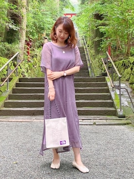「シアーワンピース」｜「アイテム（腕時計）」を使った、memeさん（レディース・158cm）の夏コーディネート