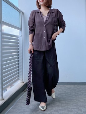 「ビーズバッグ」｜「アイテム（パンプス）」を使った、memeさん（レディース・158cm）の夏コーディネート