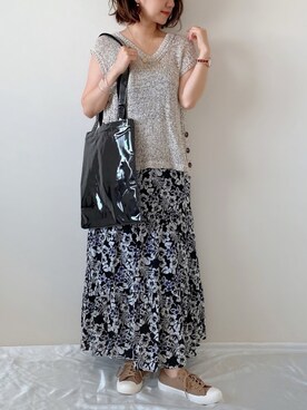 「アイテム（腕時計、ブラウン系）」を使った、memeさん（レディース・158cm）の秋コーディネート